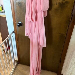 20ft blush wedding drapery